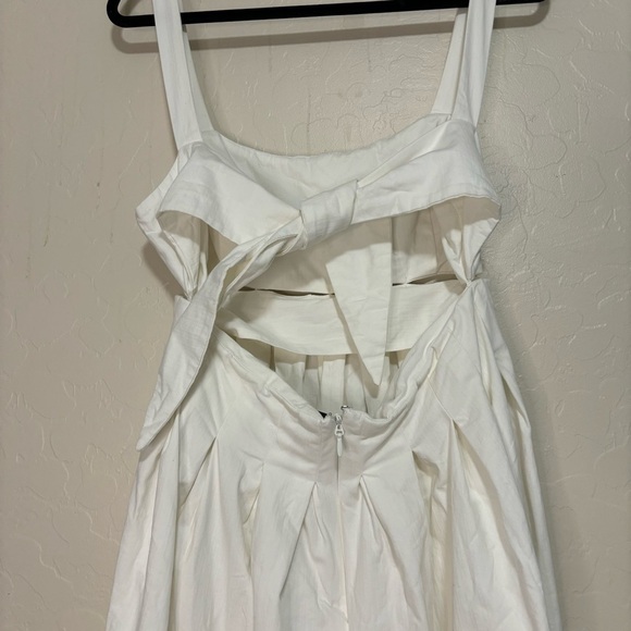 Lulu’s White Loved You All Along Tie-Back Cutout Fit and Flare Midi Dress Size L - Picture 10 of 11